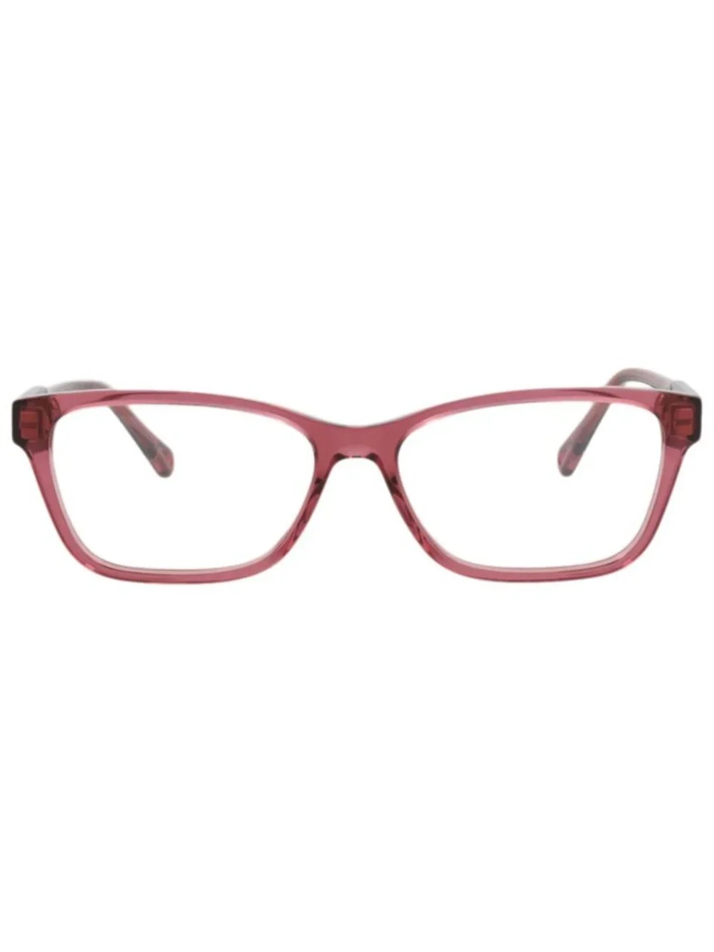 New Chloé Women's Eyeglasses Square Rectangle Bio Acetate Frame Pink Pink